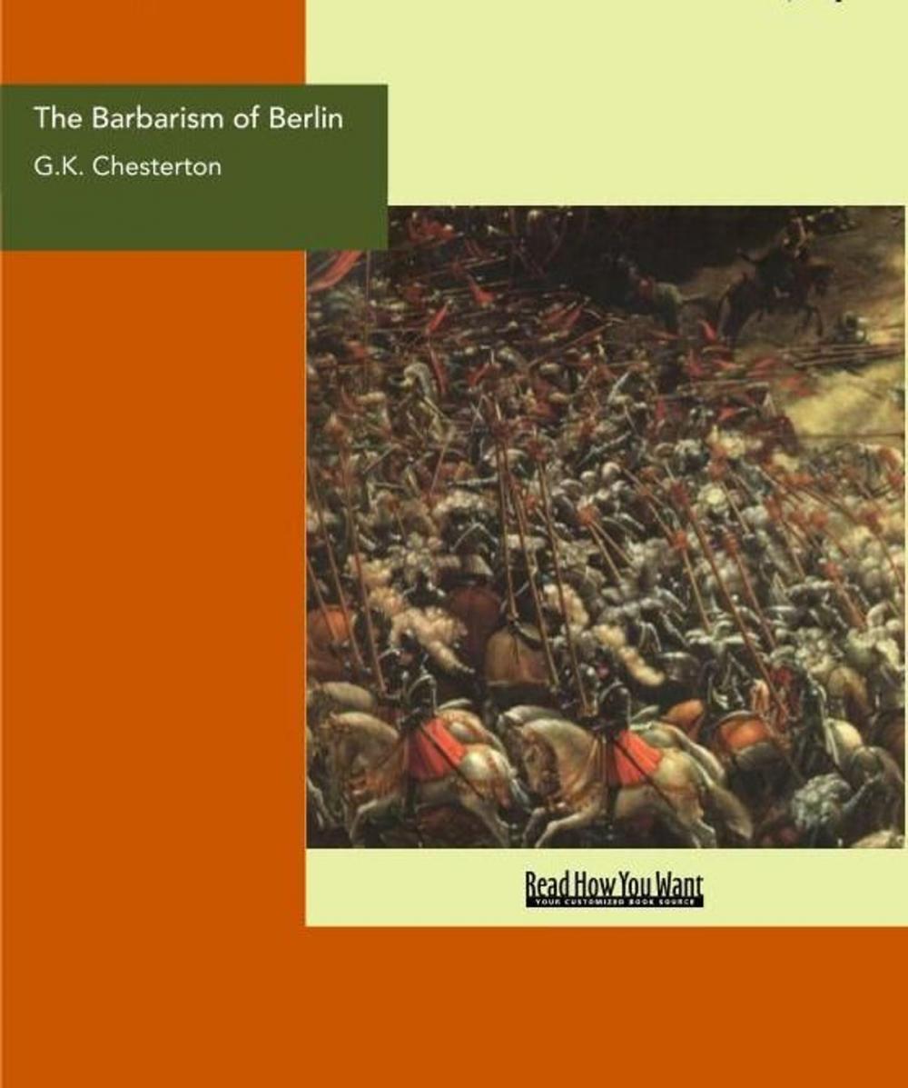 Big bigCover of The Barbarism Of Berlin