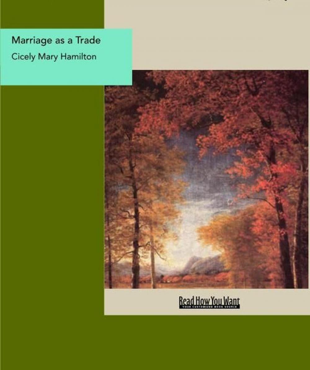 Big bigCover of Marriage As A Trade