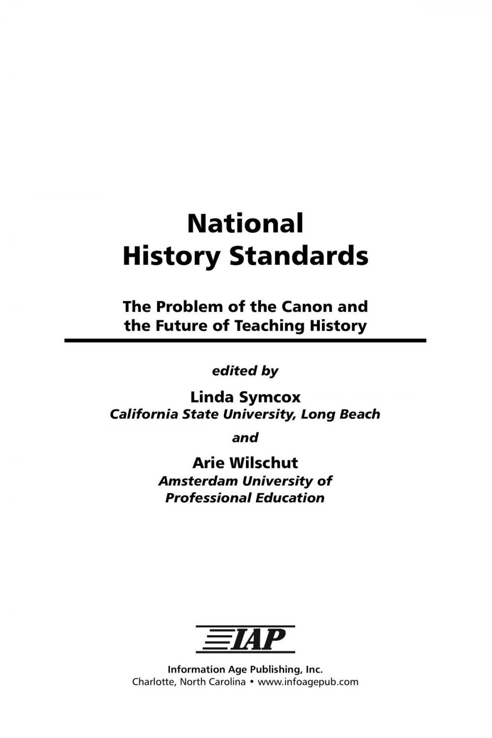 Big bigCover of National History Standards