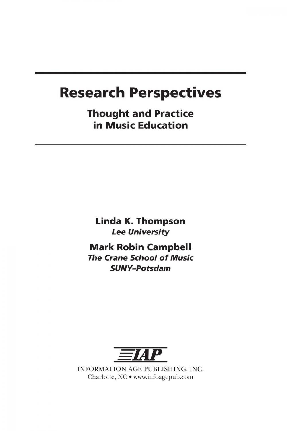 Big bigCover of Research Perspectives