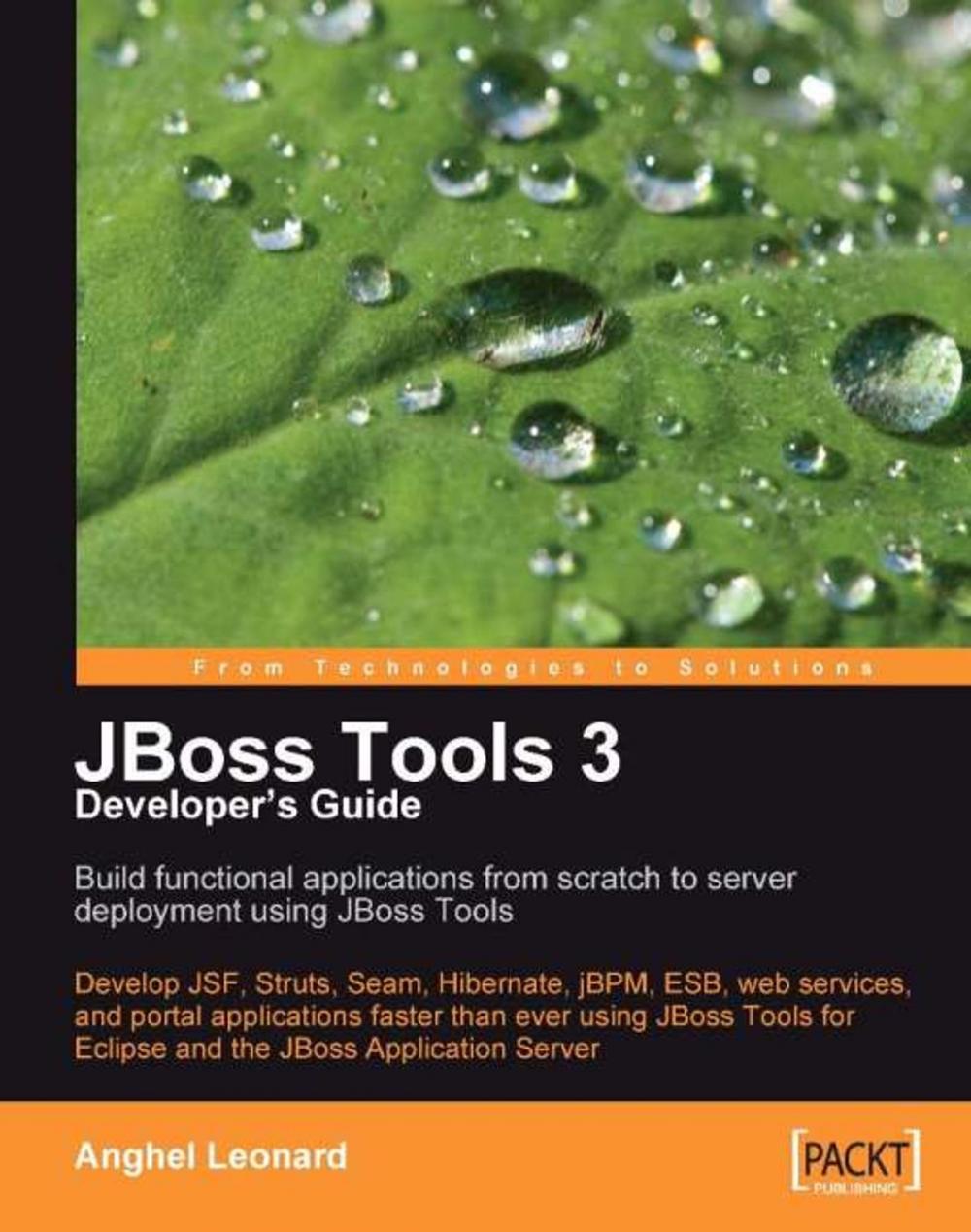 Big bigCover of JBoss Tools 3 Developers Guide