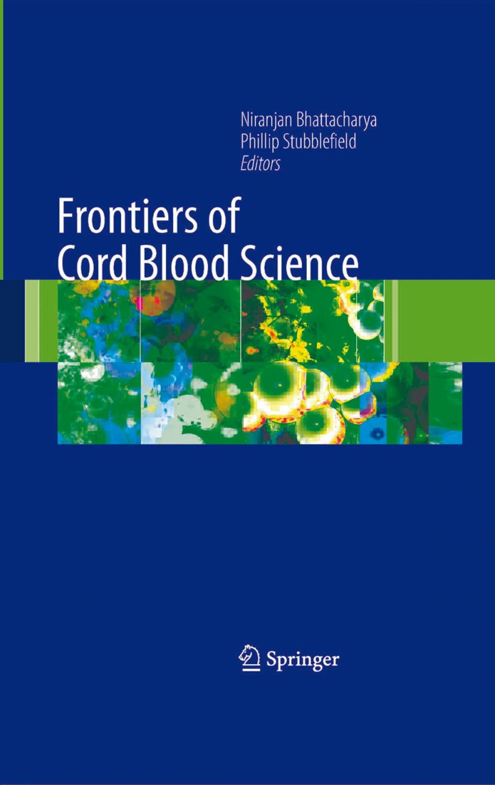 Big bigCover of Frontiers of Cord Blood Science