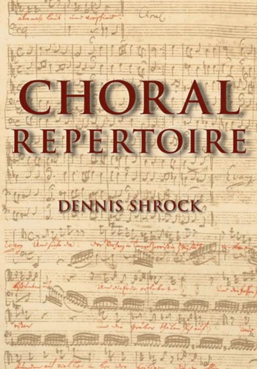 Cover of the book Choral Repertoire by Dennis Shrock, Oxford University Press