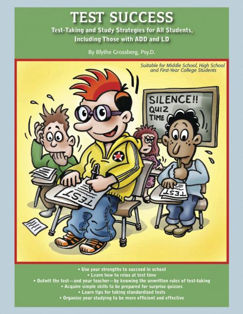 Cover of the book Test Success: Test-Taking and Study Strategies for All Students, Including Those with ADD and LD by Blythe Grossberg, PsyD, Specialty Press/A.D.D. Warehouse