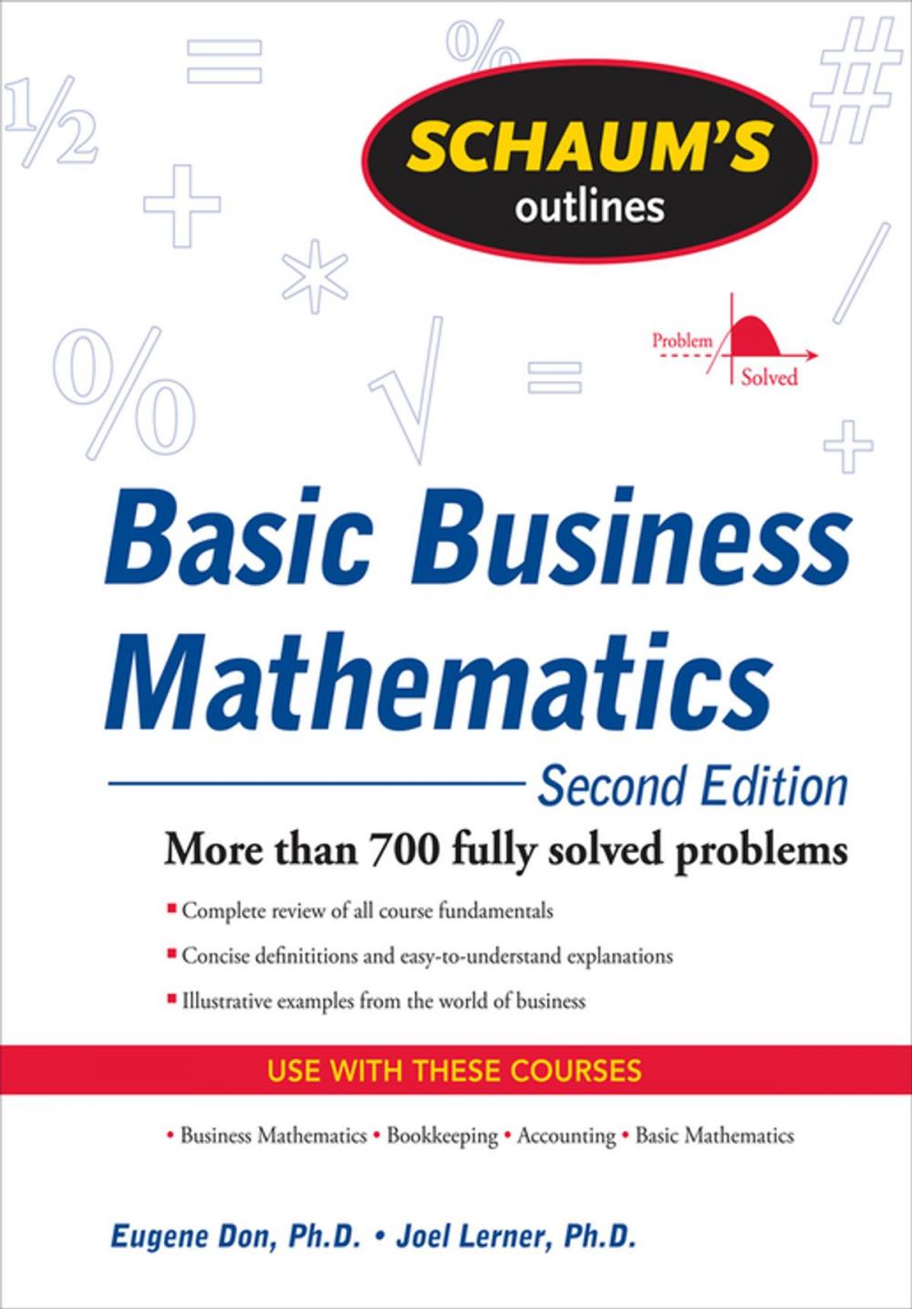 Big bigCover of Schaum's Outline of Basic Business Mathematics, 2ed