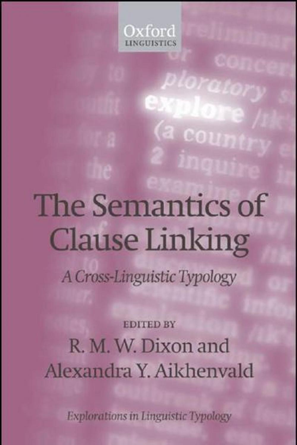 Big bigCover of The Semantics of Clause Linking