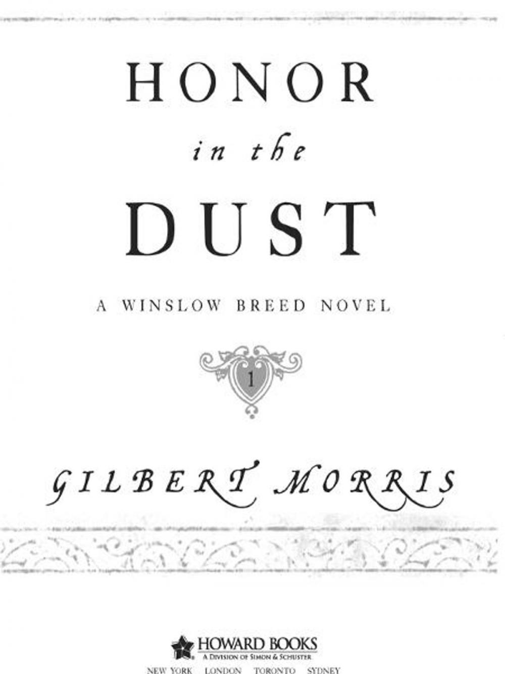 Big bigCover of Honor in the Dust