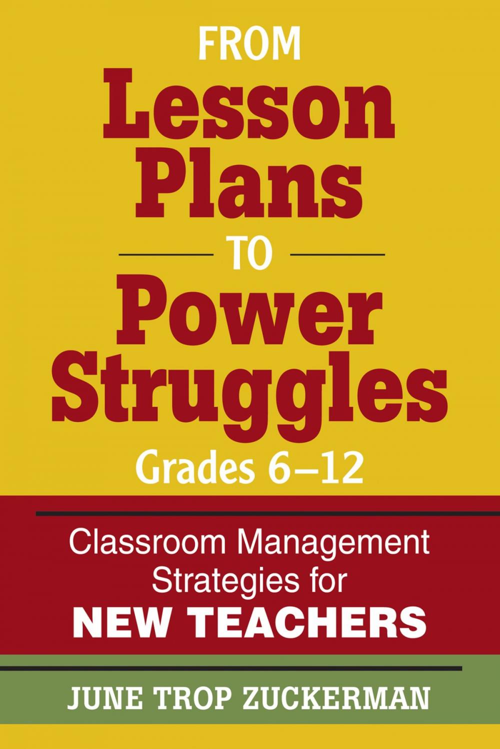 Big bigCover of From Lesson Plans to Power Struggles, Grades 6–12