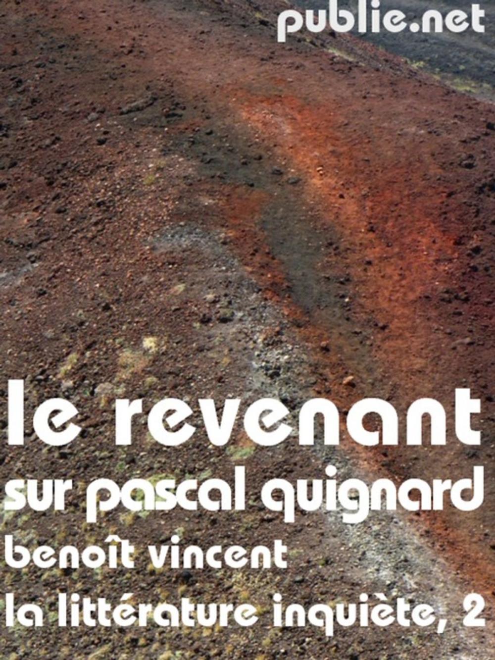 Big bigCover of Le Revenant (sur Pascal Quignard)