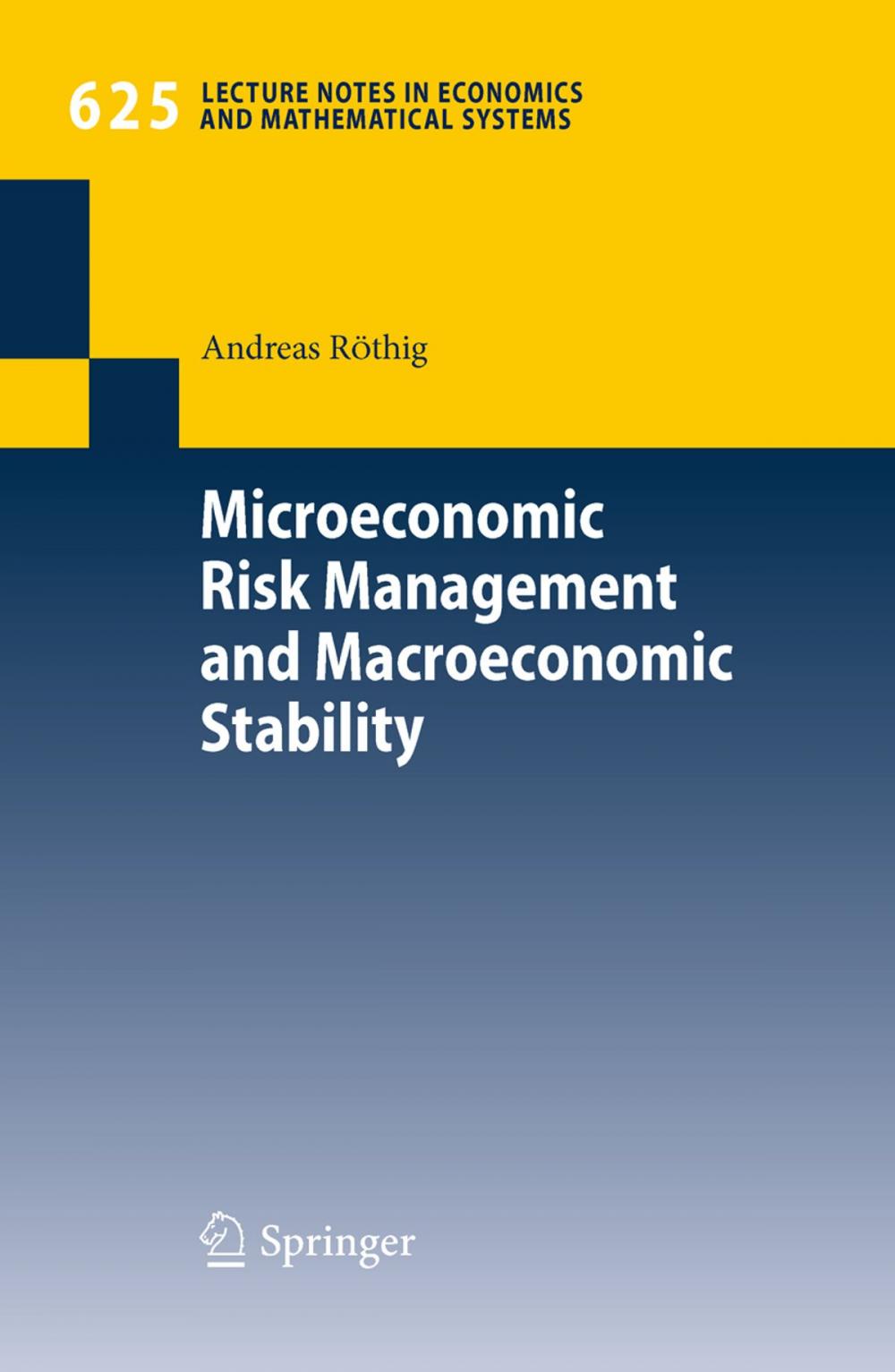 Big bigCover of Microeconomic Risk Management and Macroeconomic Stability