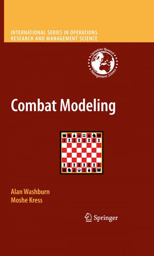 Cover of the book Combat Modeling by Moshe Kress, Alan Washburn, Springer US