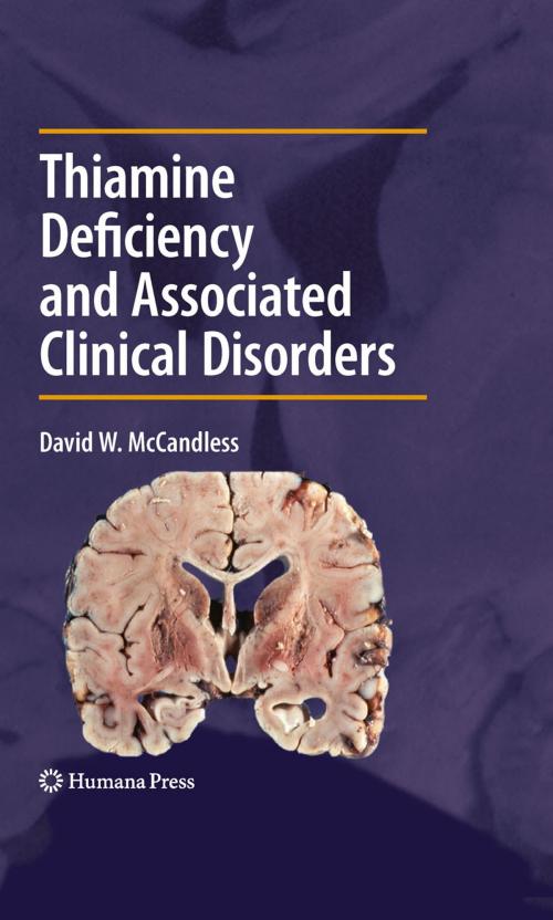Cover of the book Thiamine Deficiency and Associated Clinical Disorders by David W. McCandless, Humana Press