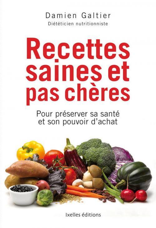 Cover of the book Recettes saines et pas chères by Damien Galtier, Ixelles Editions