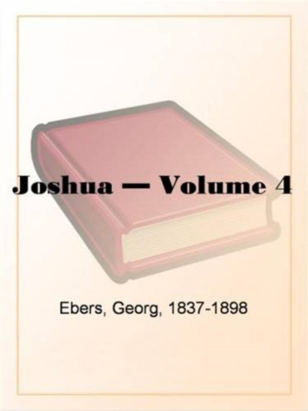 Big bigCover of Joshua, Volume 4.