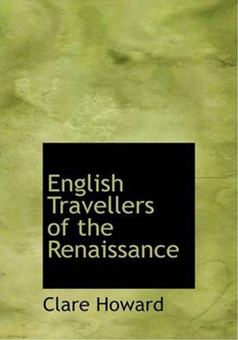 Big bigCover of English Travellers Of The Renaissance