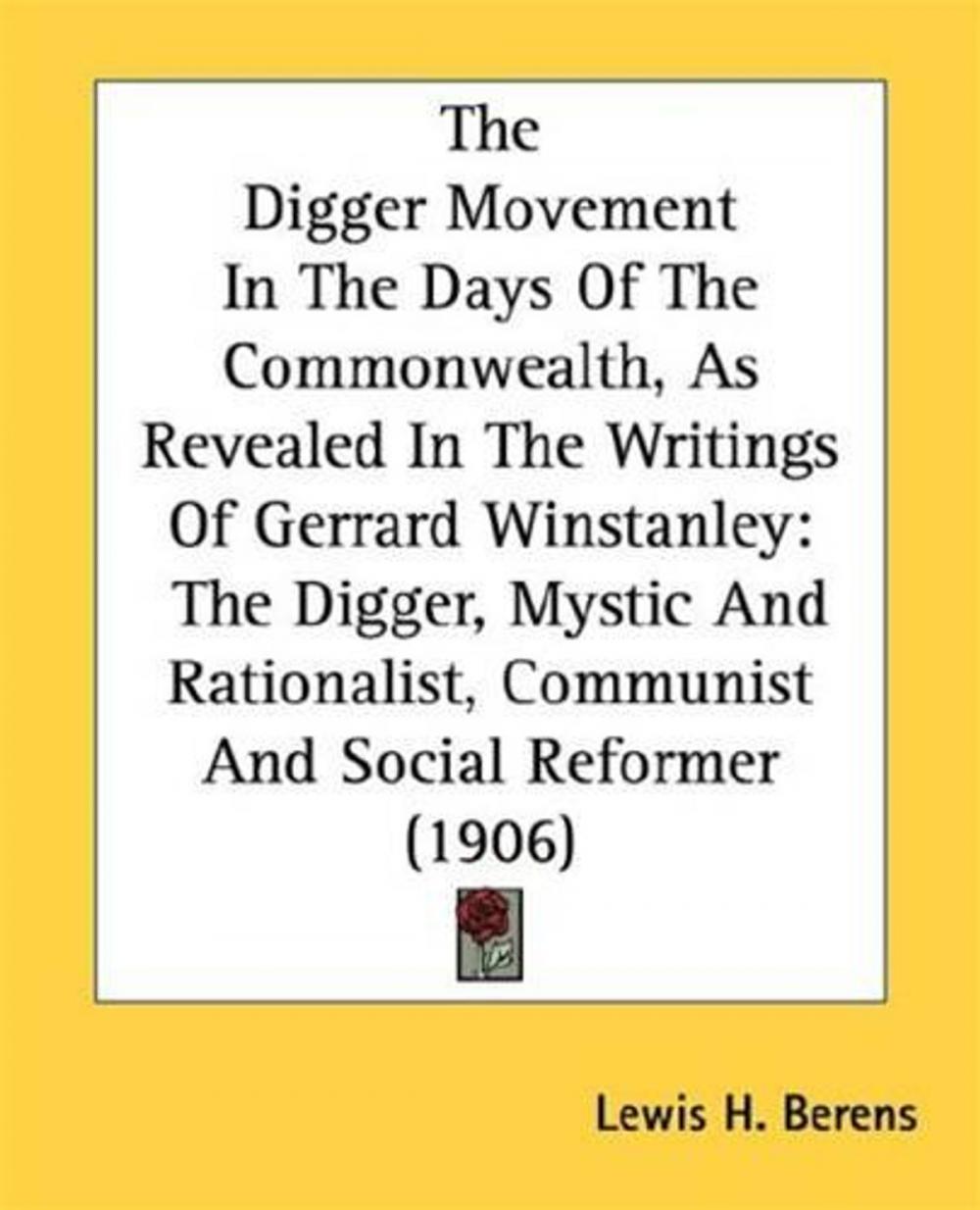 Big bigCover of The Digger Movement In The Days Of The Commonwealth