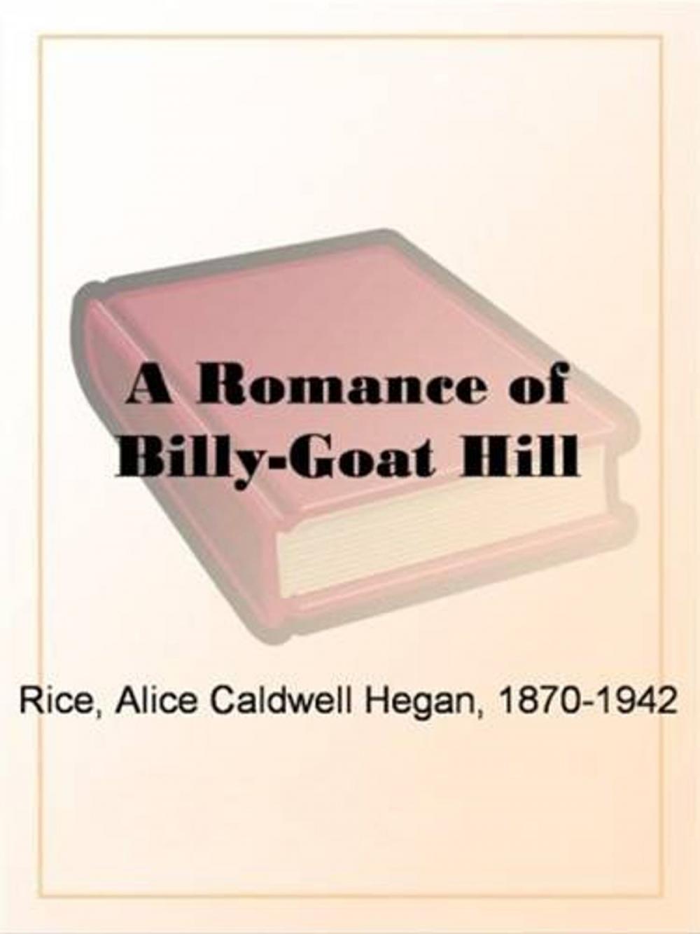 Big bigCover of A Romance Of Billy-Goat Hill