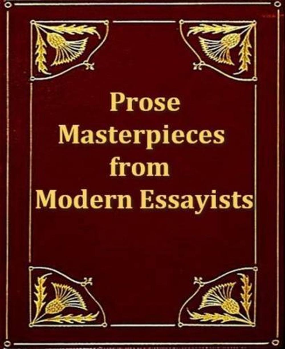 Big bigCover of Prose Masterpieces From Modern Essayists