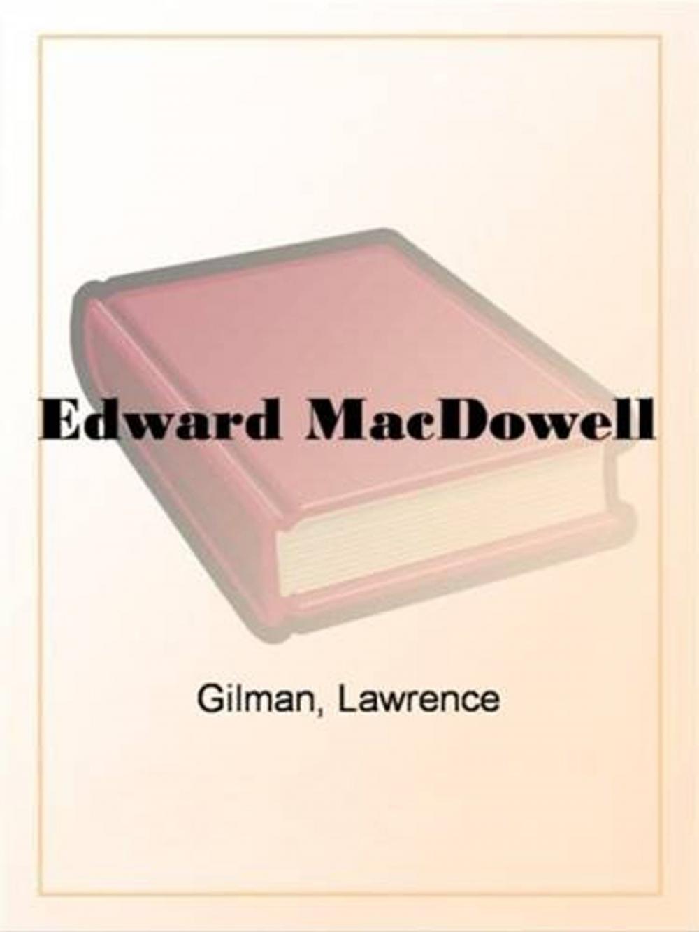 Big bigCover of Edward MacDowell