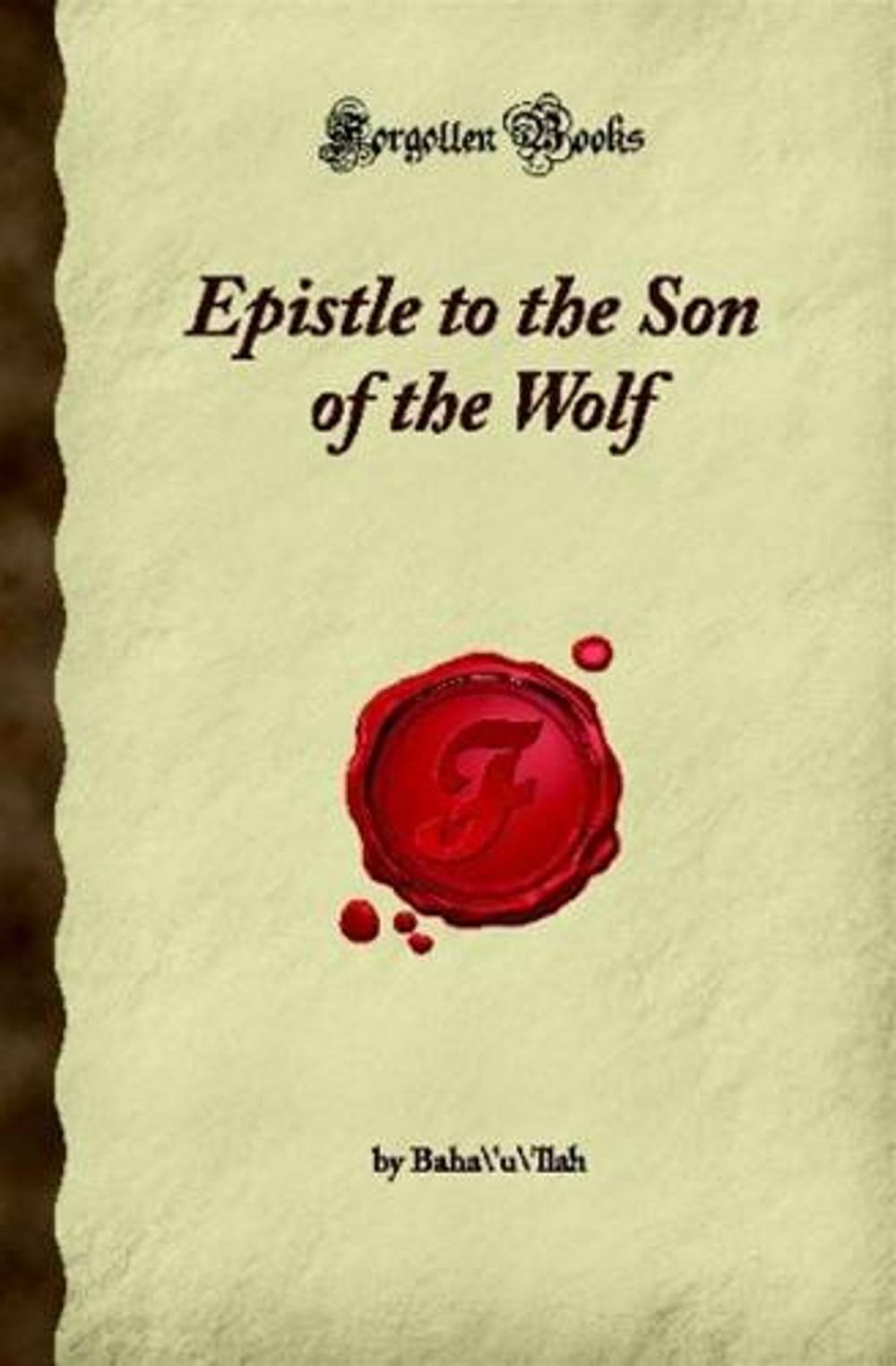 Big bigCover of Epistle To The Son Of The Wolf