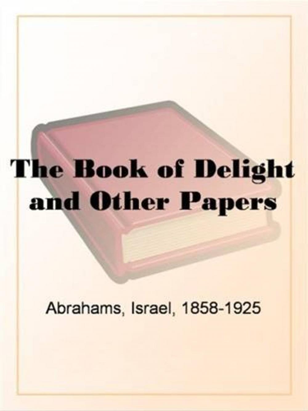 Big bigCover of The Book Of Delight And Other Papers