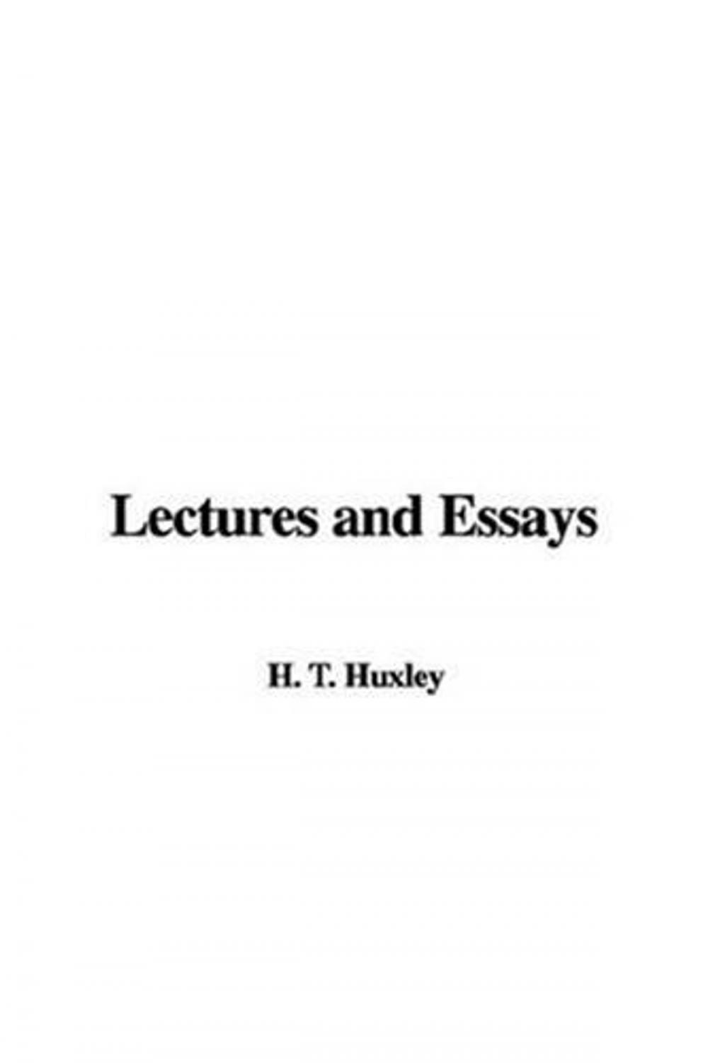 Big bigCover of Lectures And Essays