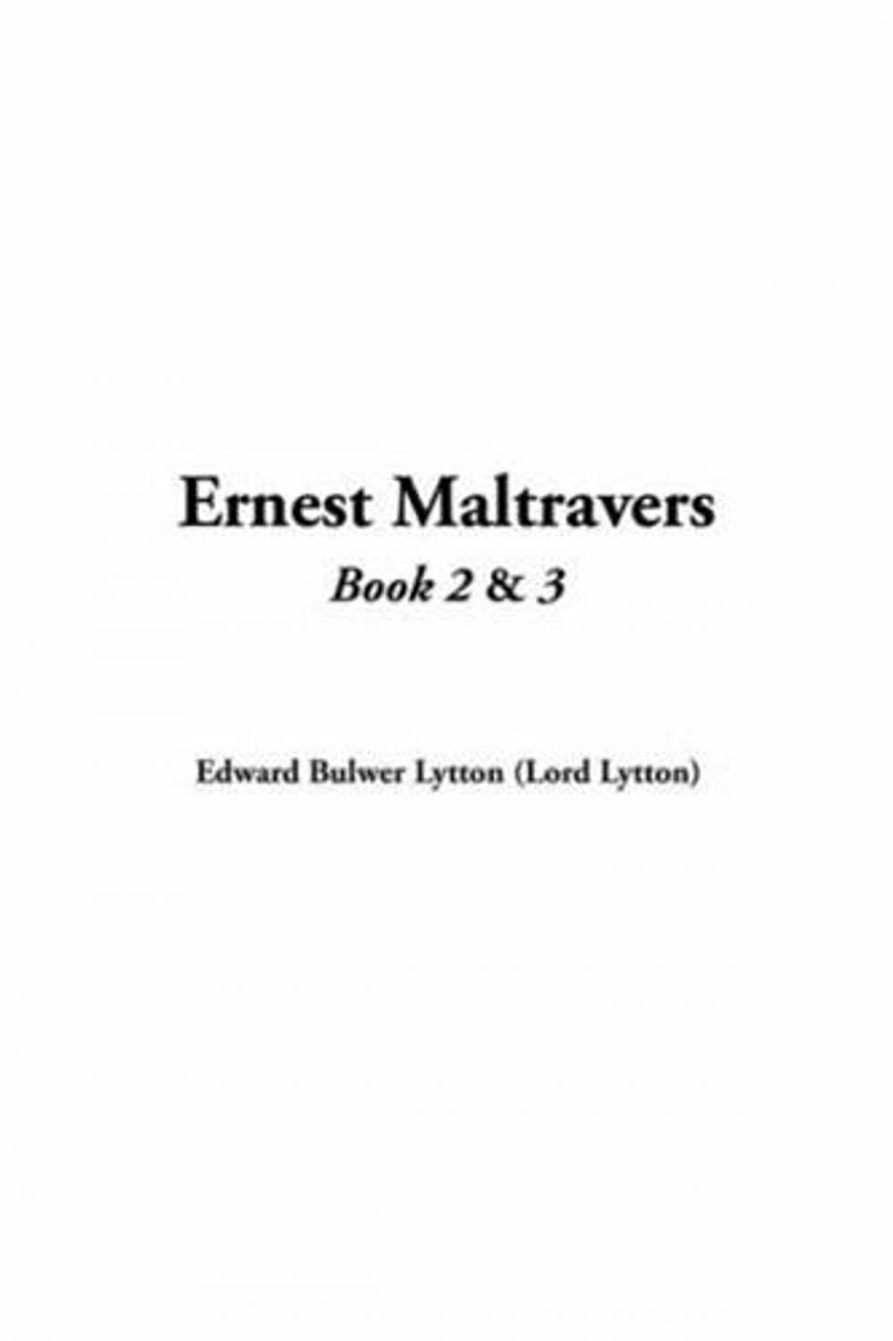 Big bigCover of Ernest Maltravers, Book 2