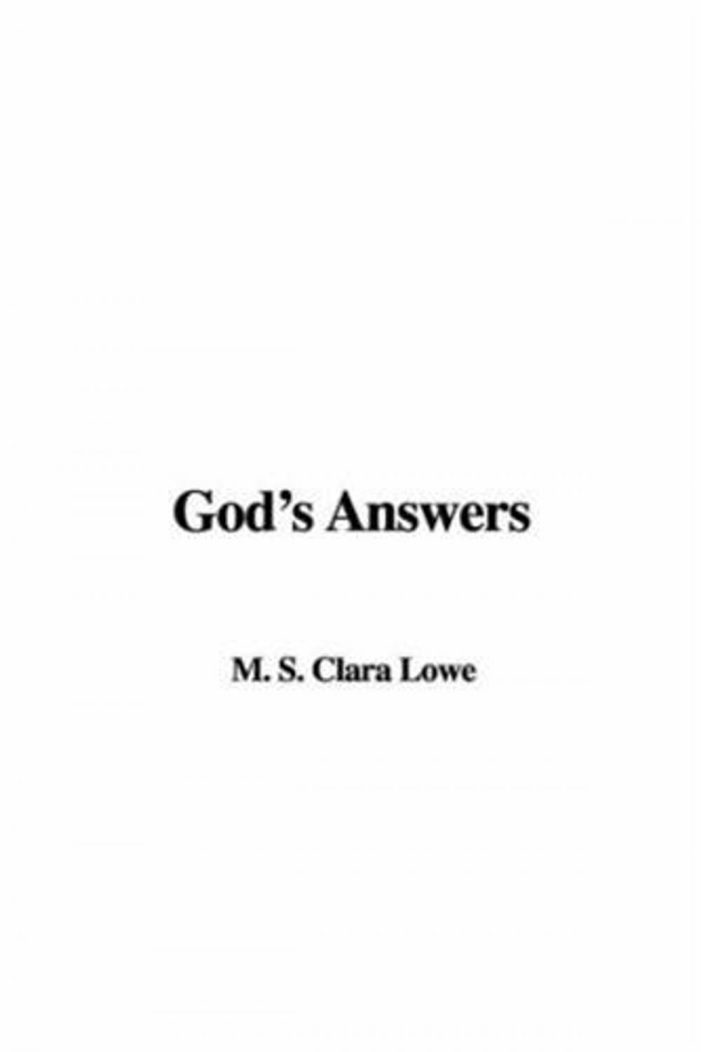 Big bigCover of God's Answers