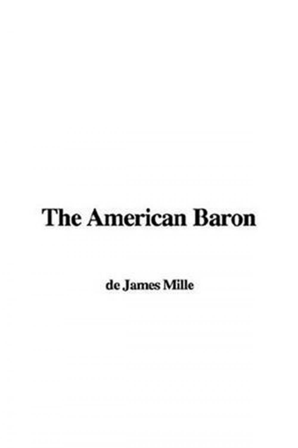 Big bigCover of The American Baron