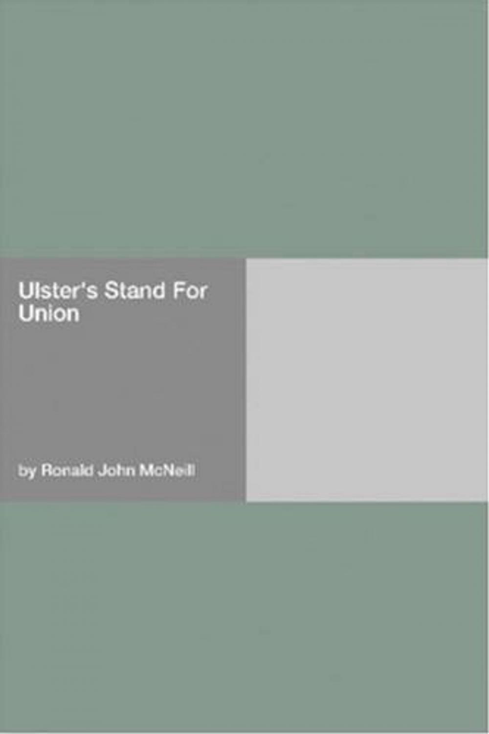 Big bigCover of Ulster's Stand For Union