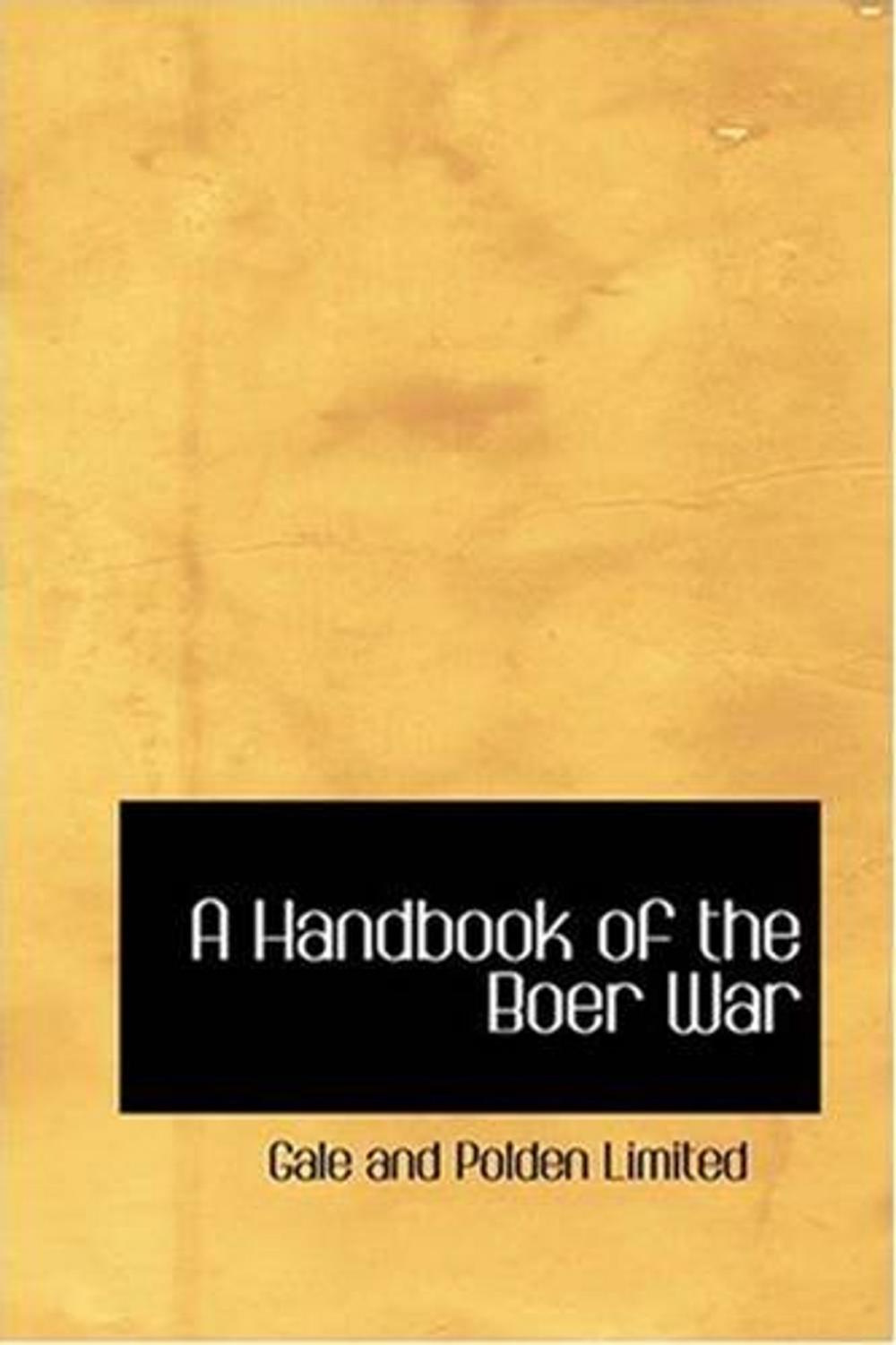 Big bigCover of A Handbook Of The Boer War