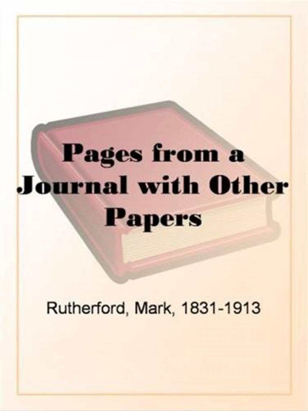 Big bigCover of Pages From A Journal With Other Papers