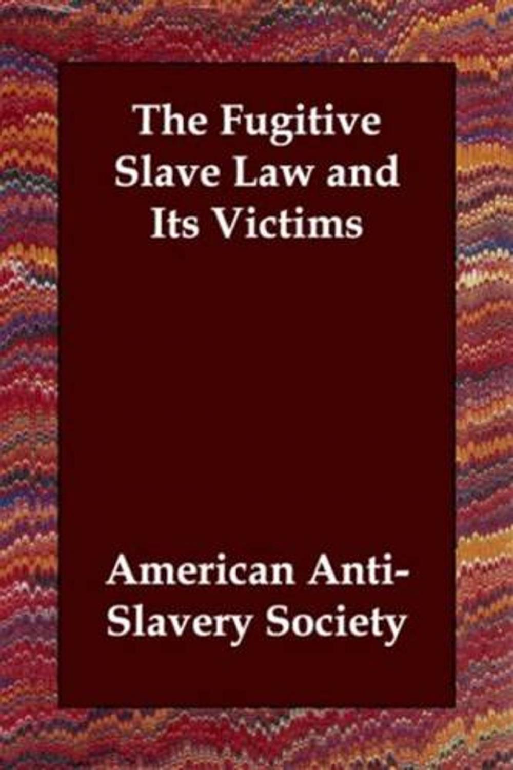 Big bigCover of The Fugitive Slave Law And Its Victims