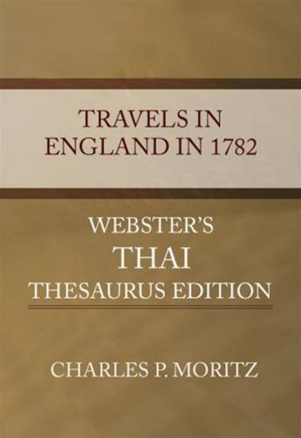 Big bigCover of Travels In England In 1782