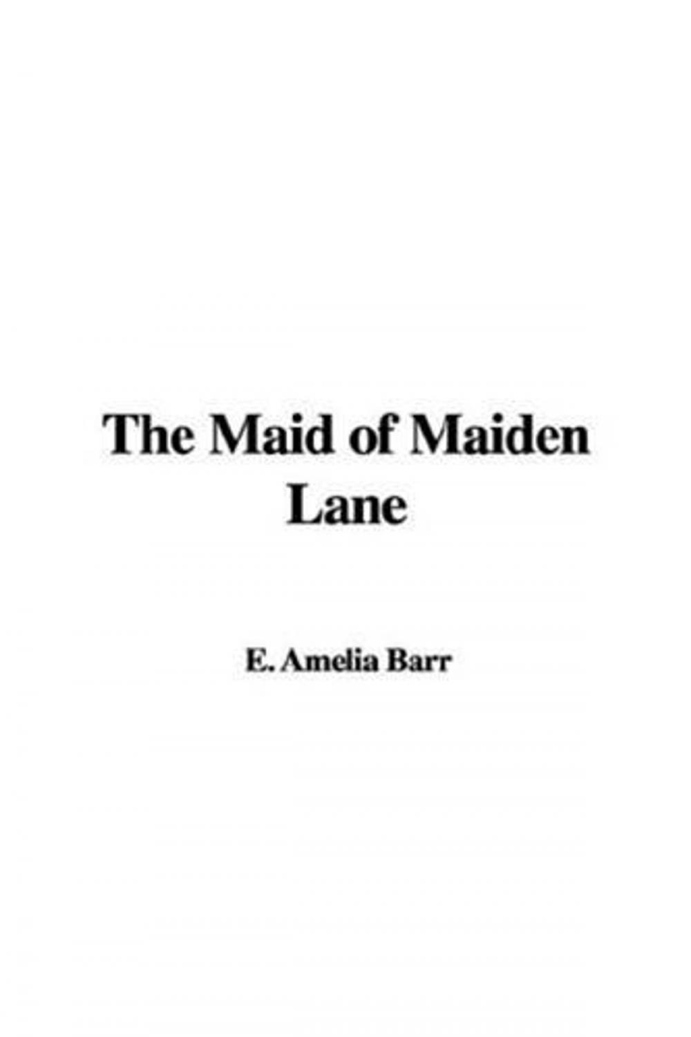 Big bigCover of The Maid Of Maiden Lane