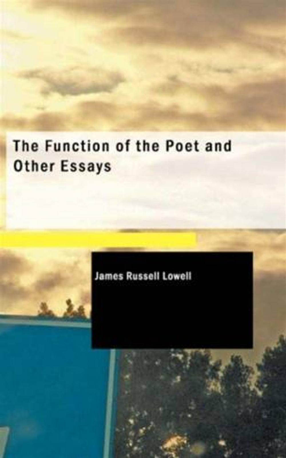 Big bigCover of The Function Of The Poet And Other Essays