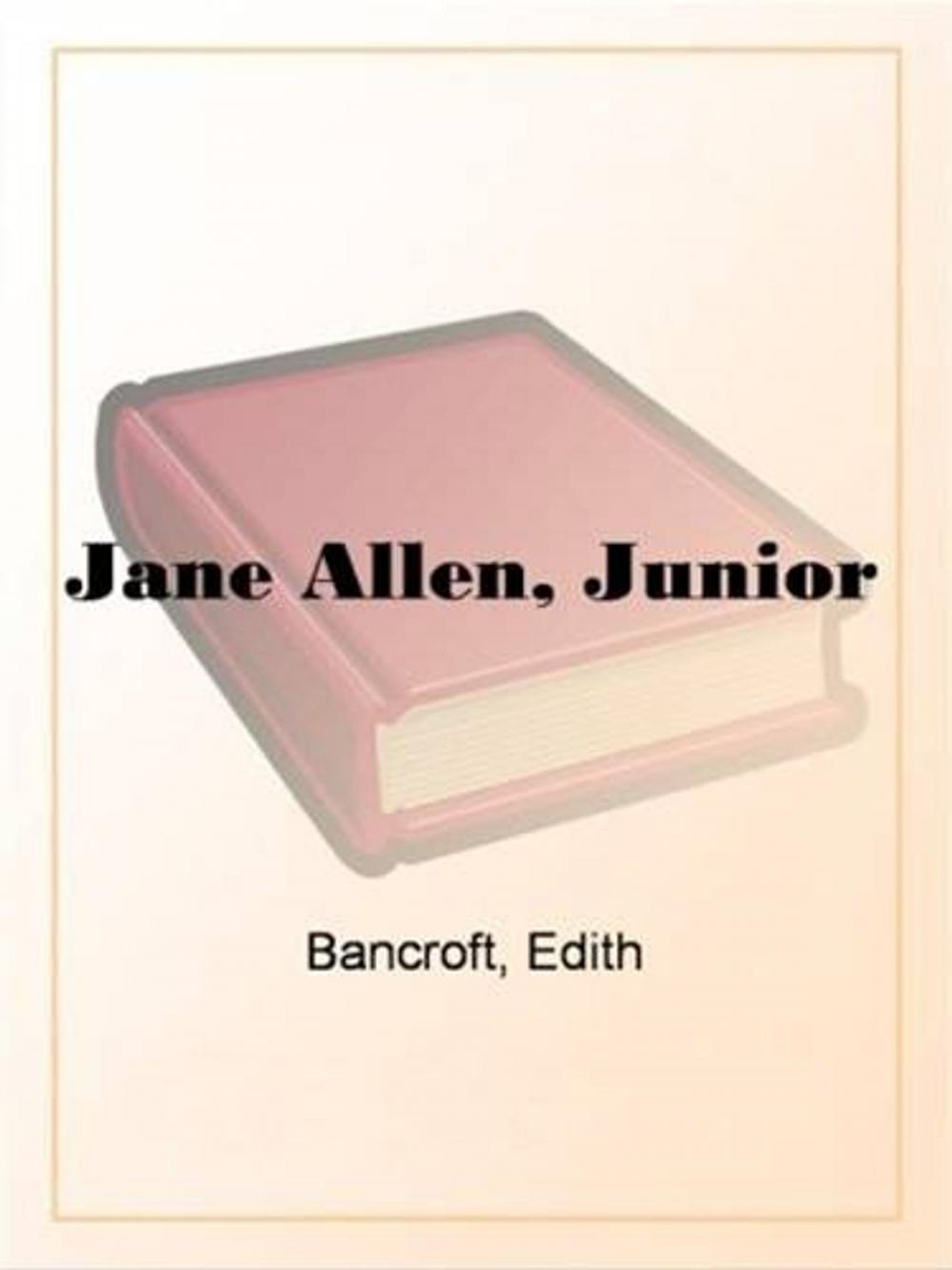 Big bigCover of Jane Allen: Junior