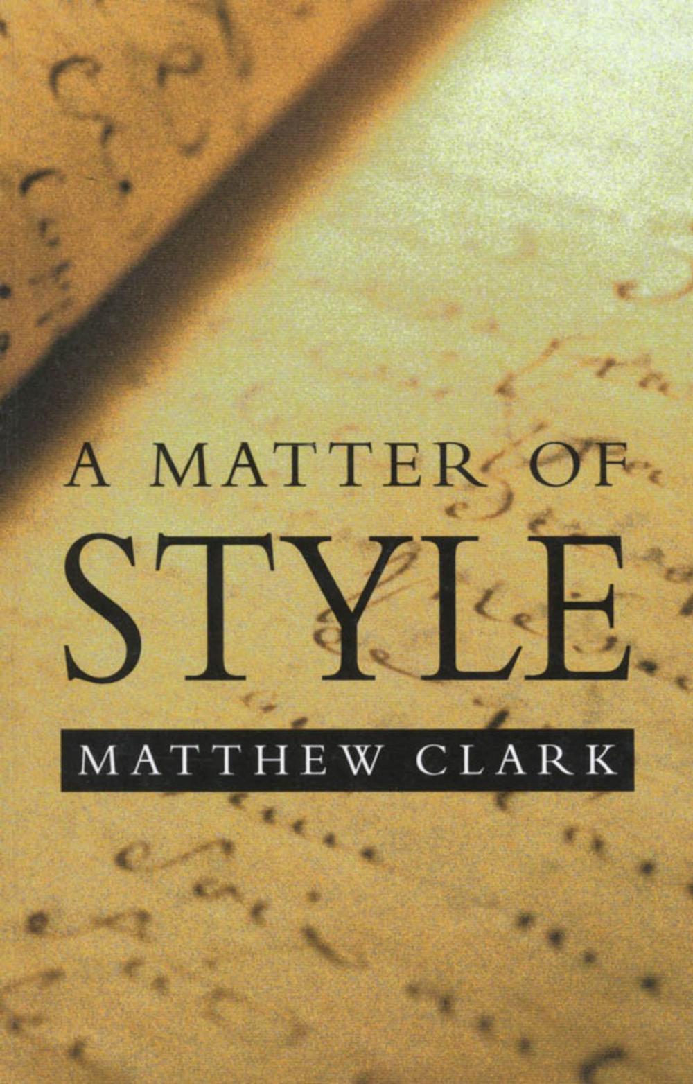 Big bigCover of A Matter of Style