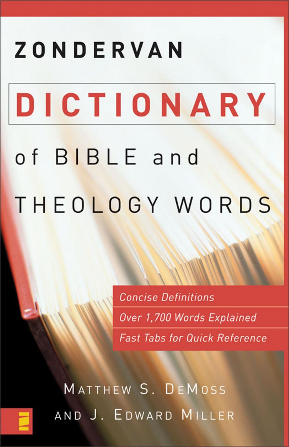 Big bigCover of Zondervan Dictionary of Bible and Theology Words