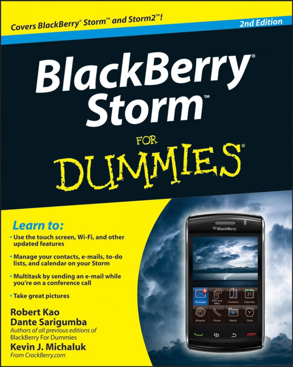 Big bigCover of BlackBerry Storm For Dummies