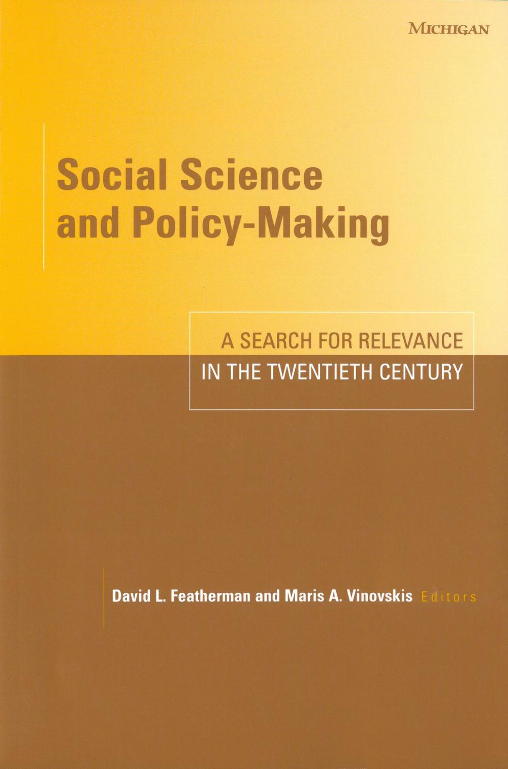 Big bigCover of Social Science and Policy-Making