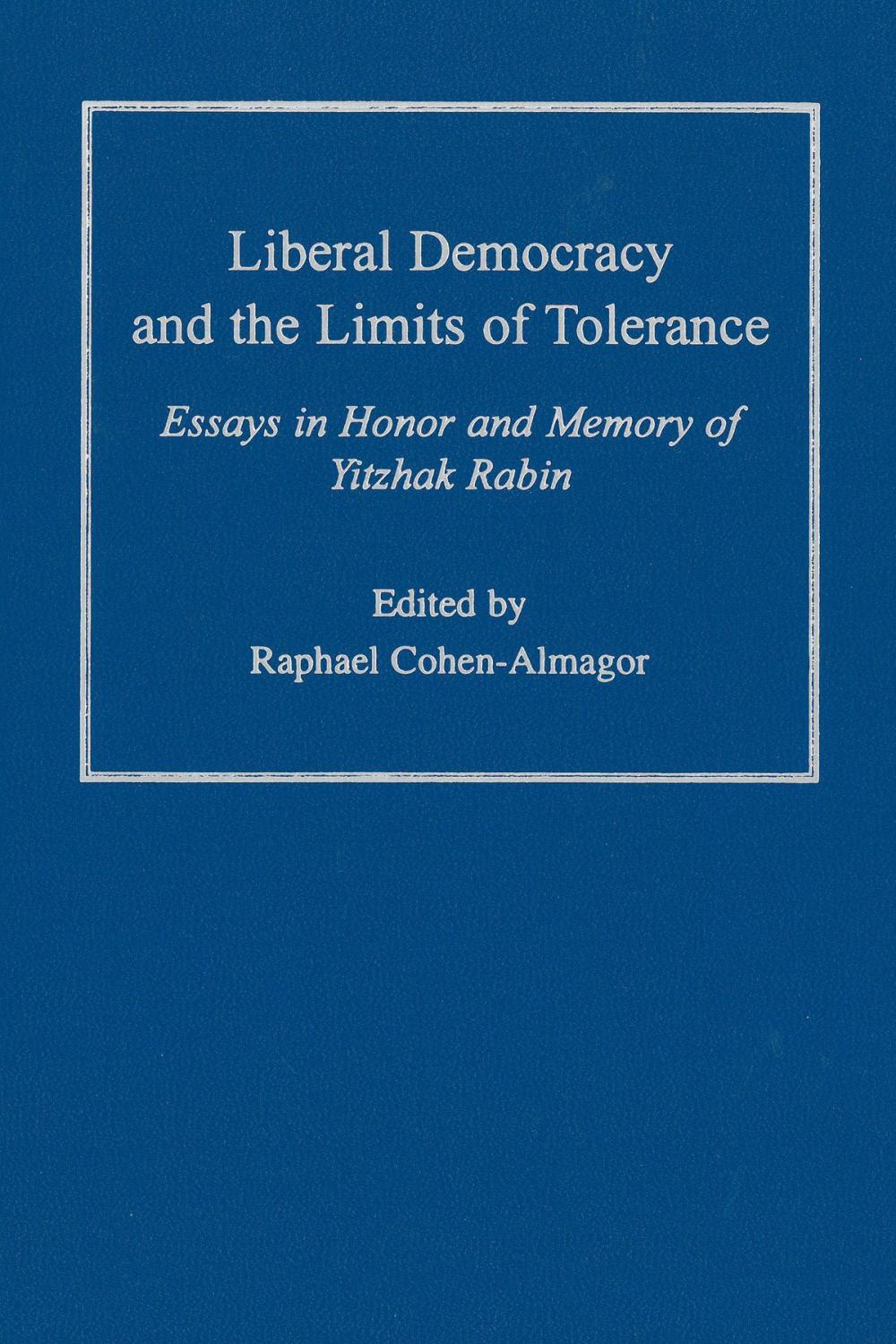 Big bigCover of Liberal Democracy and the Limits of Tolerance