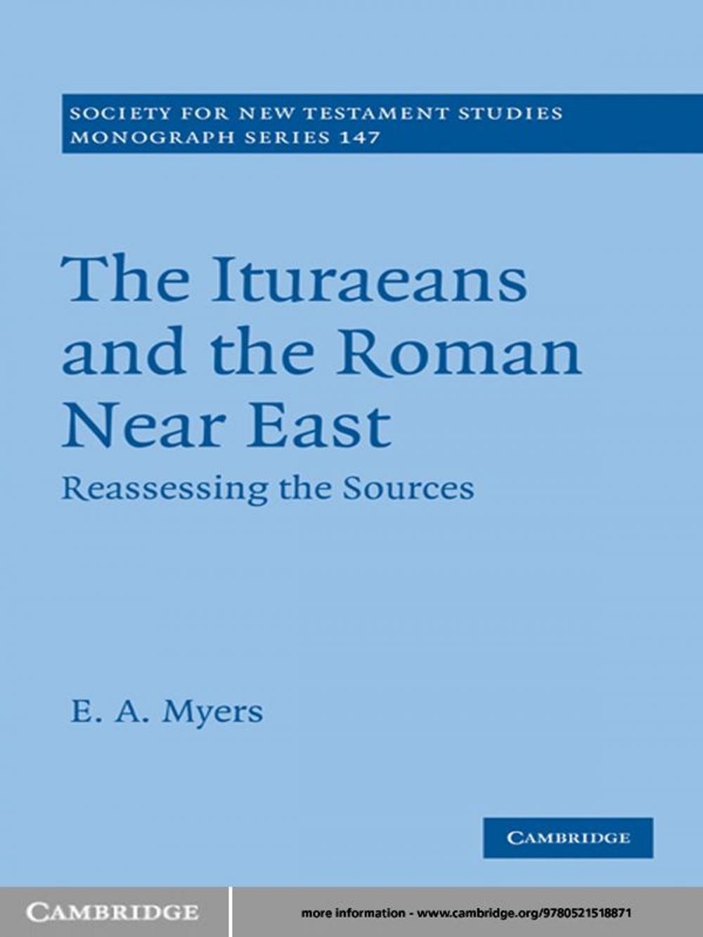 Big bigCover of The Ituraeans and the Roman Near East