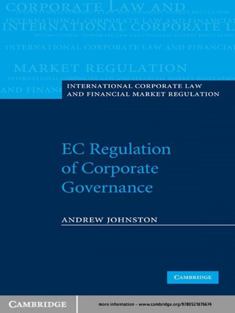Big bigCover of EC Regulation of Corporate Governance