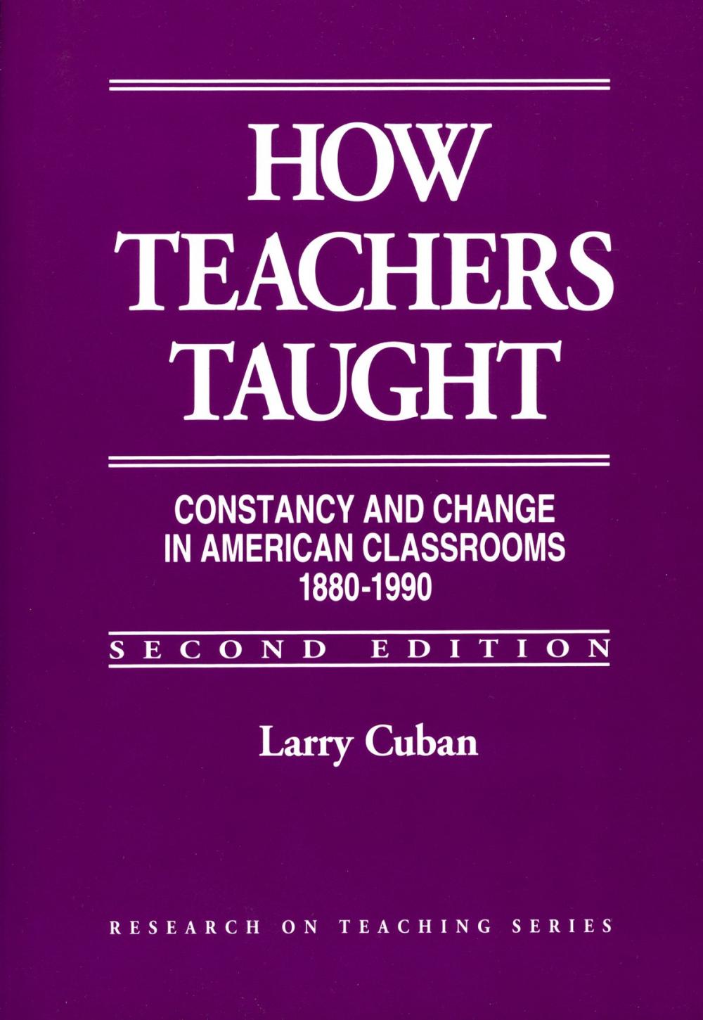 Big bigCover of How Teachers Taught