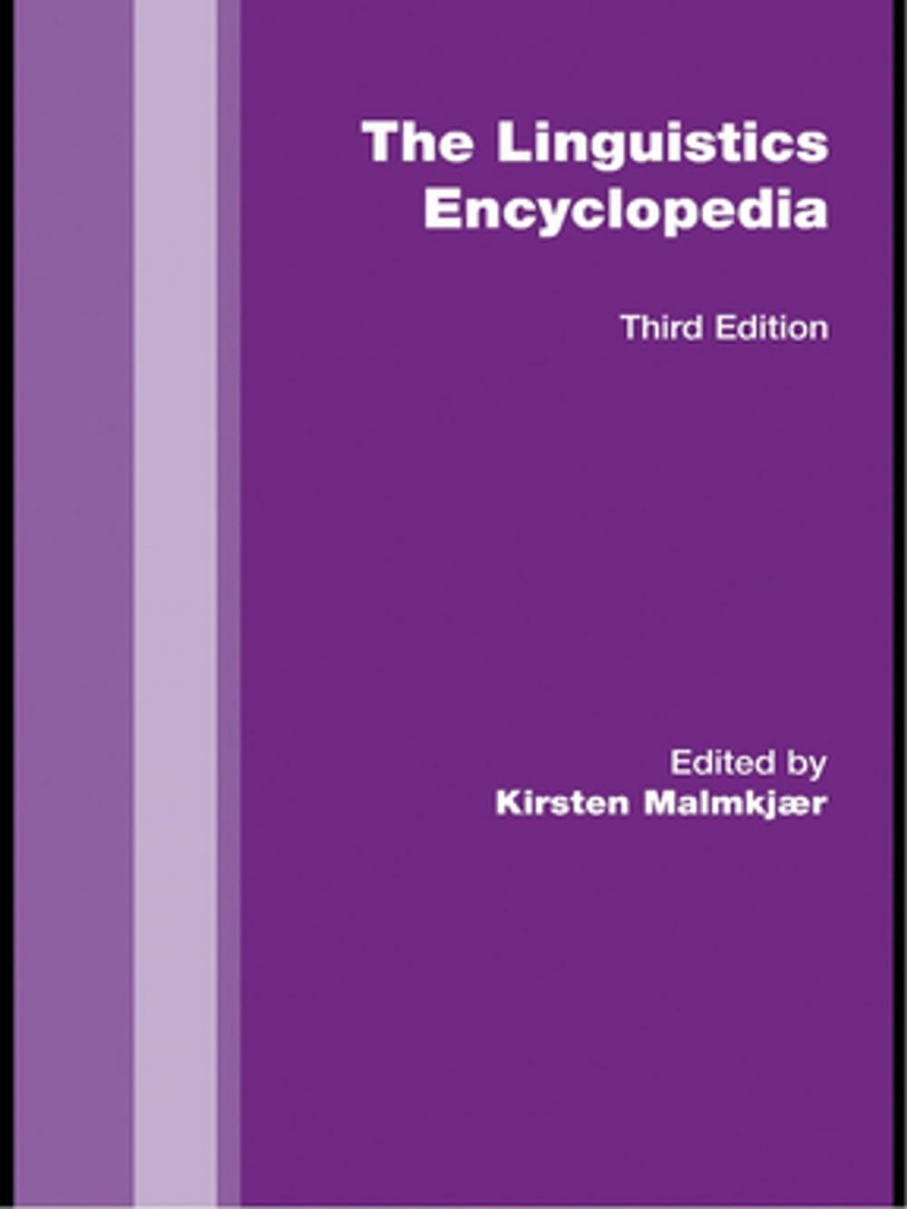 Big bigCover of The Routledge Linguistics Encyclopedia