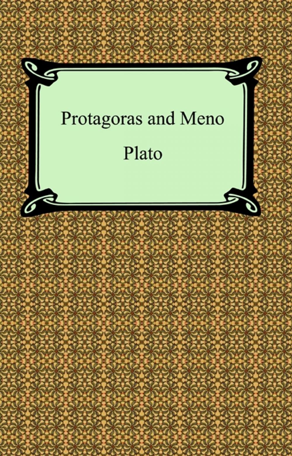 Big bigCover of Protagoras and Meno