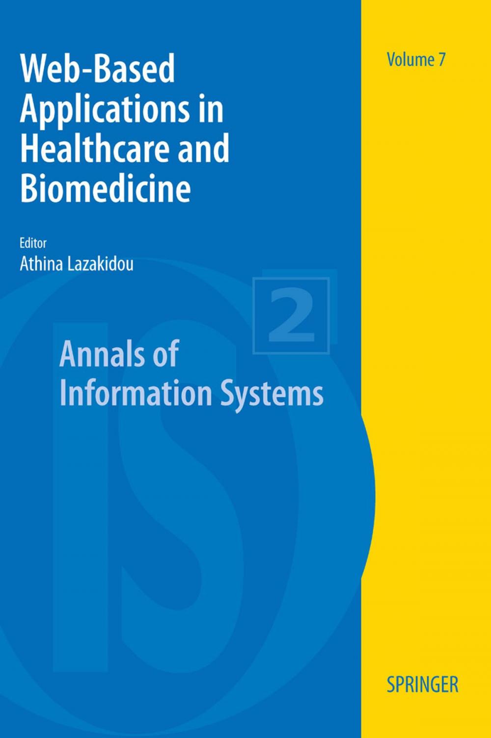 Big bigCover of Web-Based Applications in Healthcare and Biomedicine