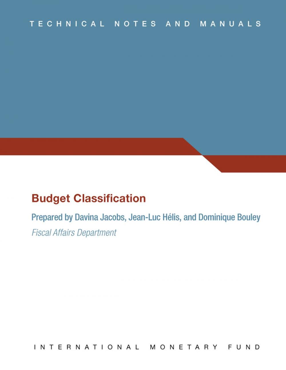 Big bigCover of Budget Classification