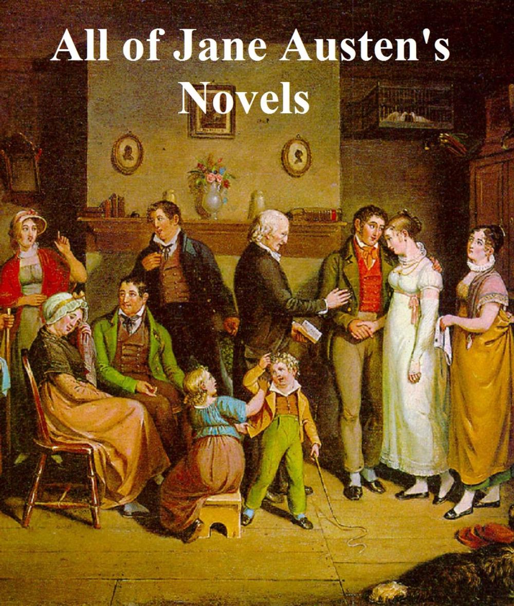 Big bigCover of Jane Austen's Novels, all eight of them, plus two books about her